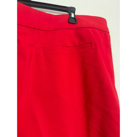 Michael Kors Samantha Red Ankle Pants Plus Size 24W Straight Leg Trousers - Picture 7 of 12